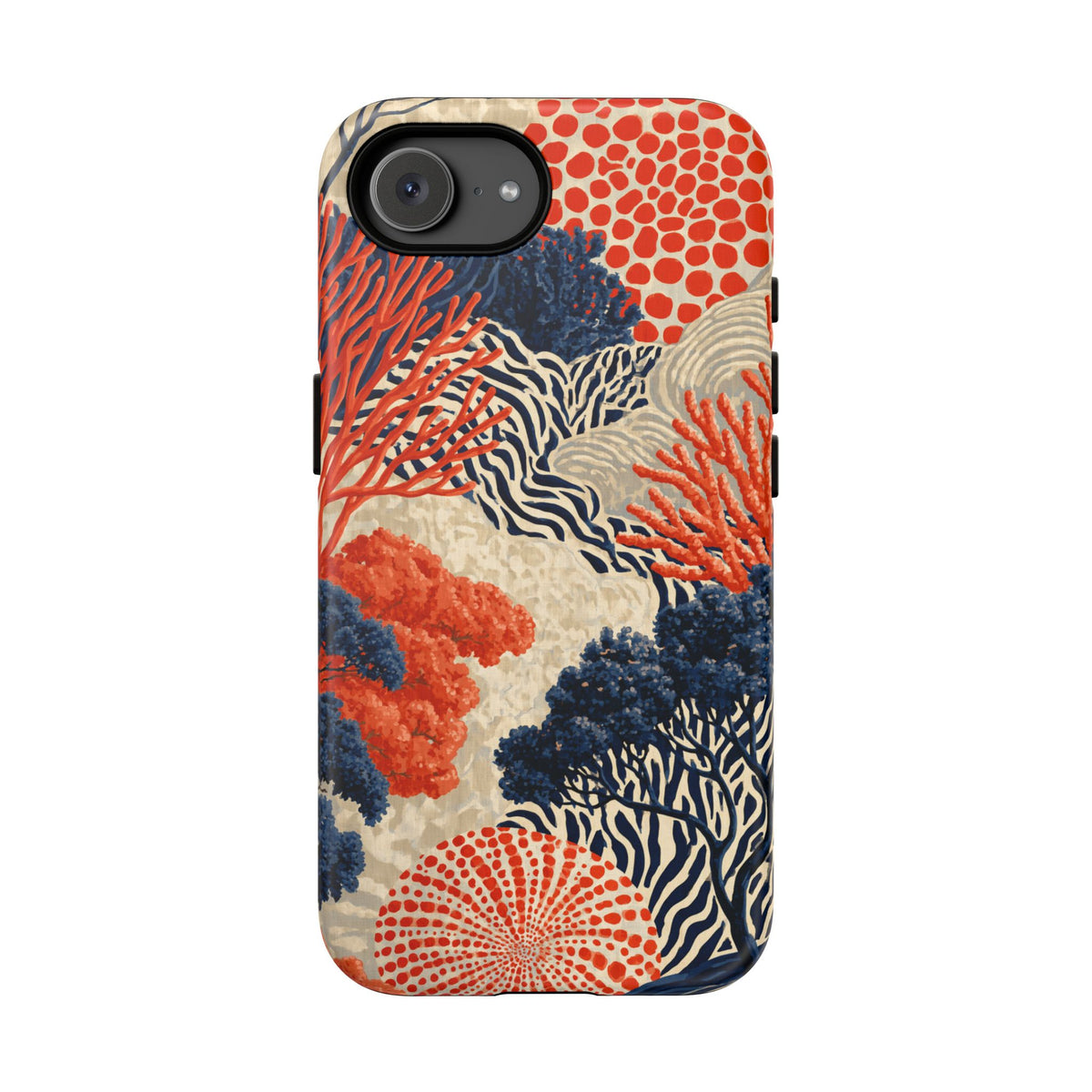 Coral Current iPhone Tough Phone Case