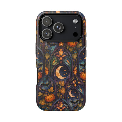 Amber Moon Window iPhone Tough Case | celestial halloween