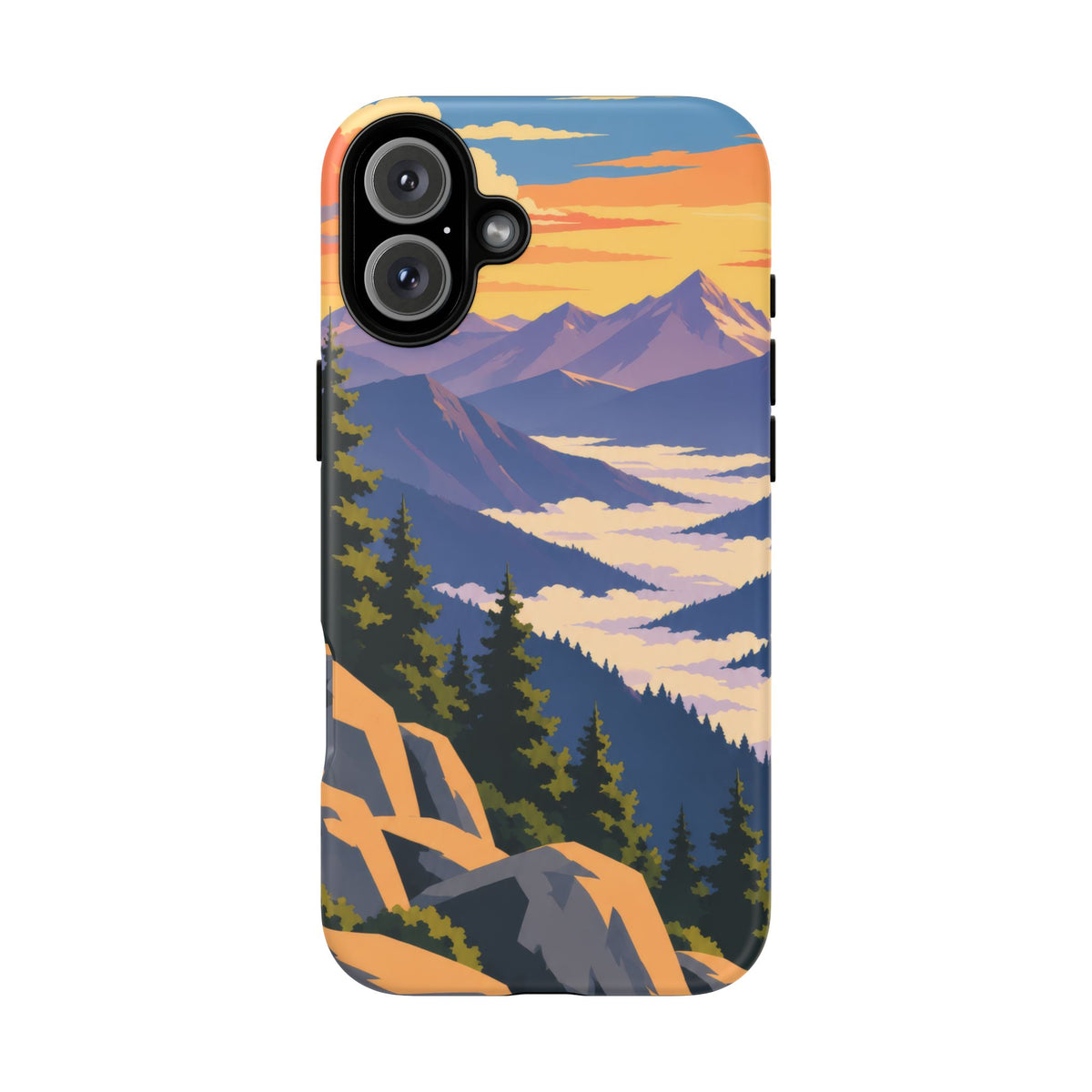 Misty Mountains — Amethyst Pass iPhone Tough Case