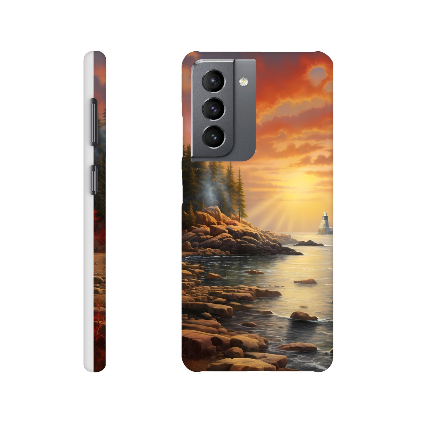 Samsung Case - Acadia Lighthouse Luminance