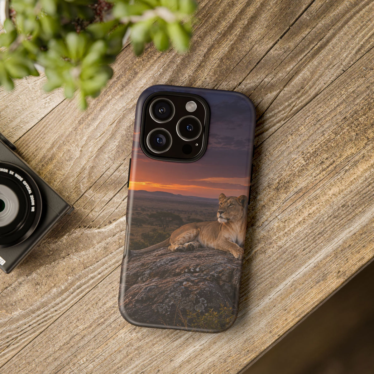Lioness in the Blue Hour iPhone Tough Case