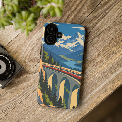 Travel by Train — Alpine Express iPhone Tough Case | train travel