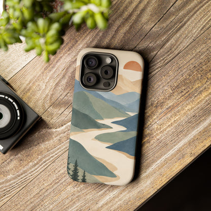 Quiet Pass iPhone Tough Case | mountain river