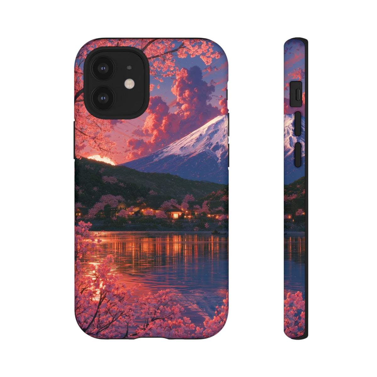 Sakura Lakeside Village iPhone Tough Phone Case