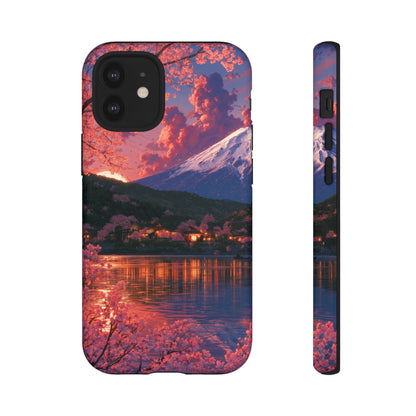 Sakura Lakeside Village iPhone Tough Phone Case