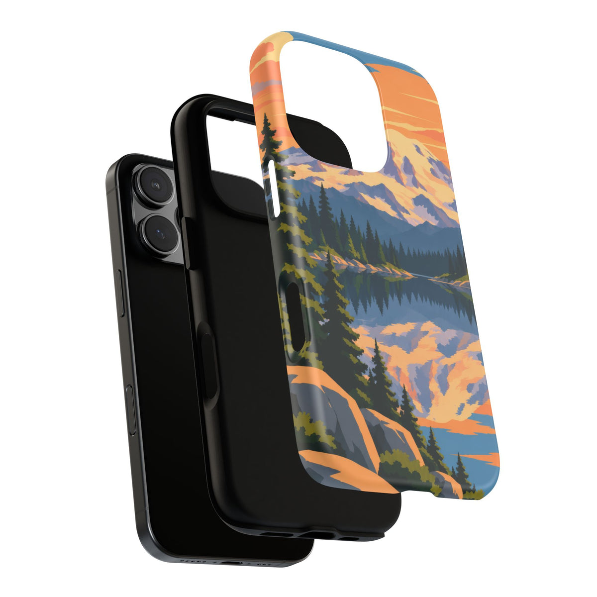 Mount Rainier — Mirror Dawn iPhone Tough Case