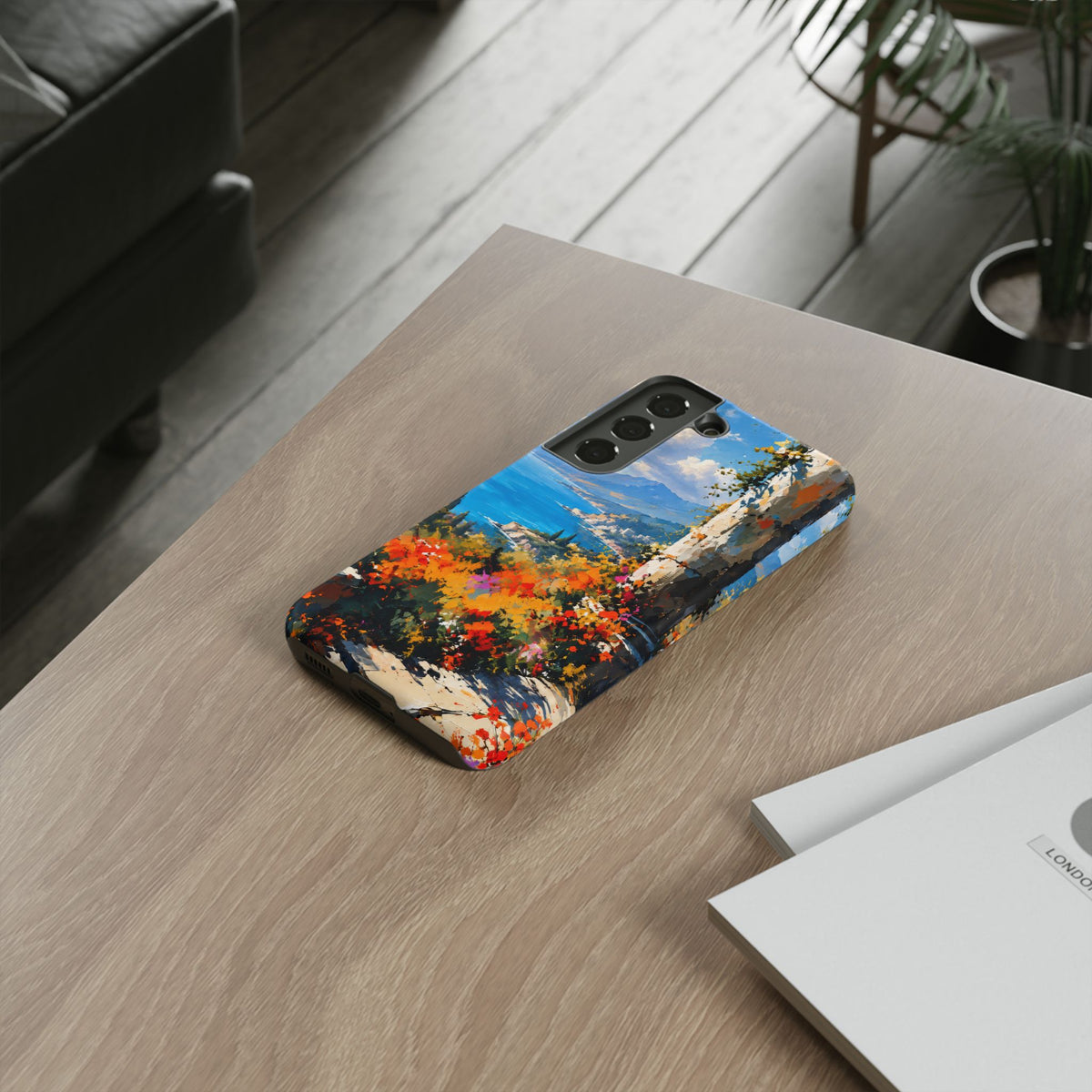 Azure Sanctuary Samsung Galaxy Tough Case | Painterly Coastal Landscape