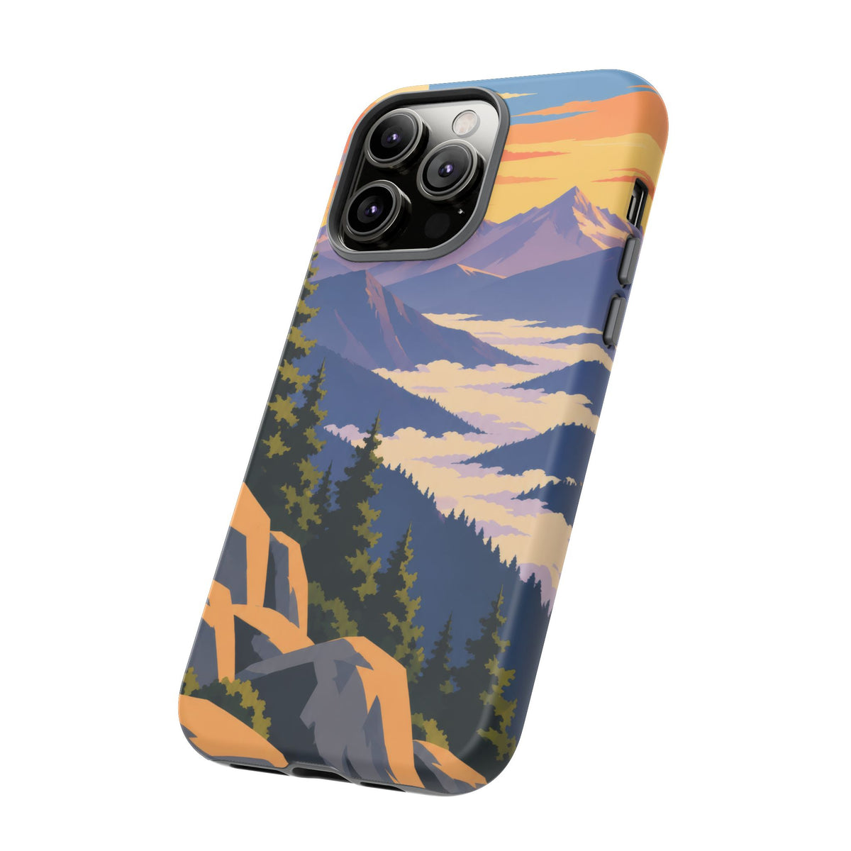 Misty Mountains — Amethyst Pass iPhone Tough Case