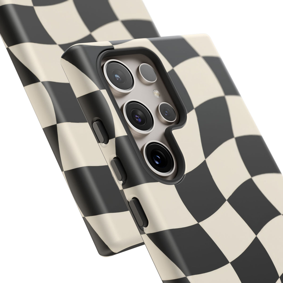 Liquid Check Samsung Galaxy Tough Case | Wavy Checkerboard