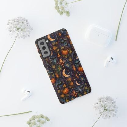 Amber Moon Window Samsung Galaxy Tough Case | celestial halloween