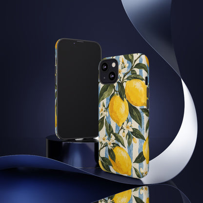 Riviera Lemons iPhone Tough Case | lemon print