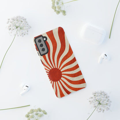 Terracotta Sunburst Samsung Galaxy Tough Phone Case