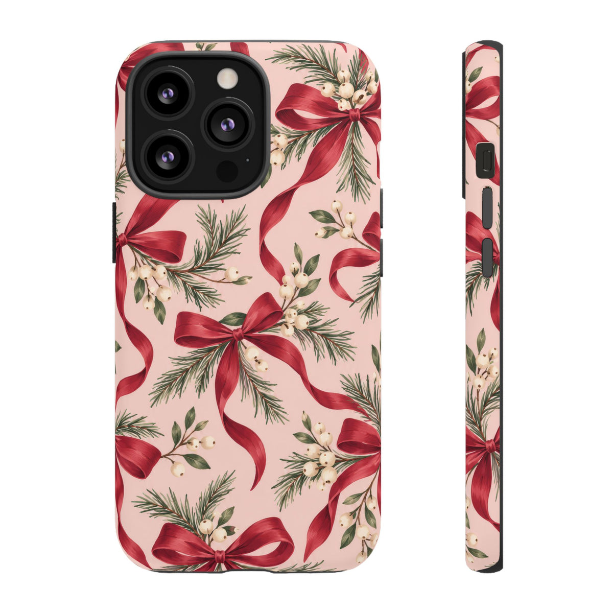Ribbon Season iPhone Tough Case | christmas bows