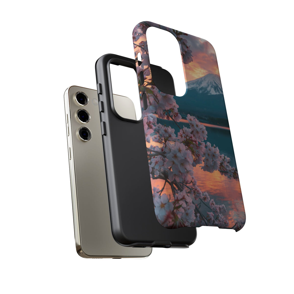 Fuji Petal Reflection Samsung Galaxy Tough Phone Case