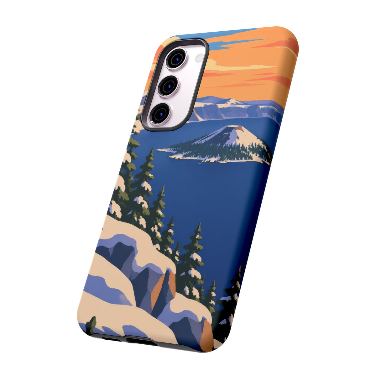 Crater Lake — Winter Caldera Samsung Galaxy Tough Case