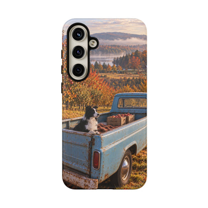 Blue Truck October Samsung Galaxy Tough Case | border collie