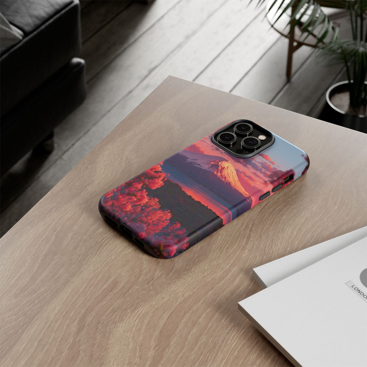 Fuji Rose Horizon iPhone Tough Phone Case