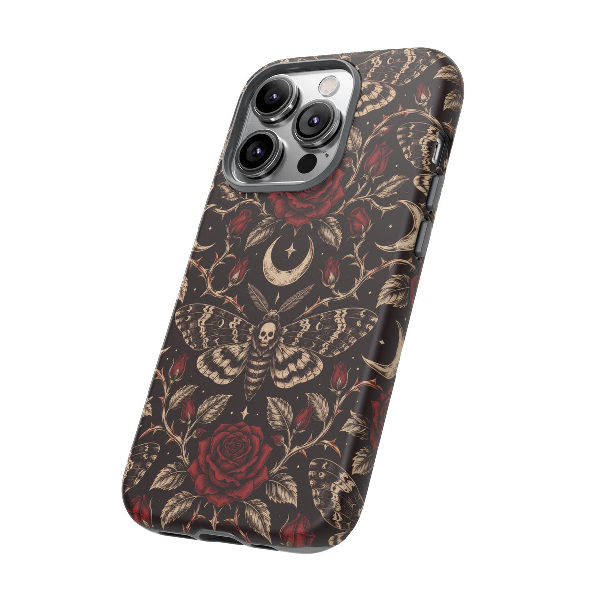 Velvet Moth Masquerade iPhone Tough Case | gothic moth