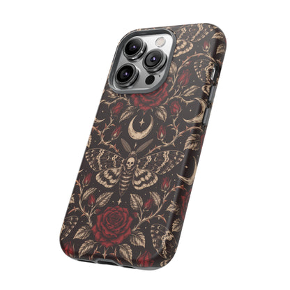 Velvet Moth Masquerade iPhone Tough Case | gothic moth