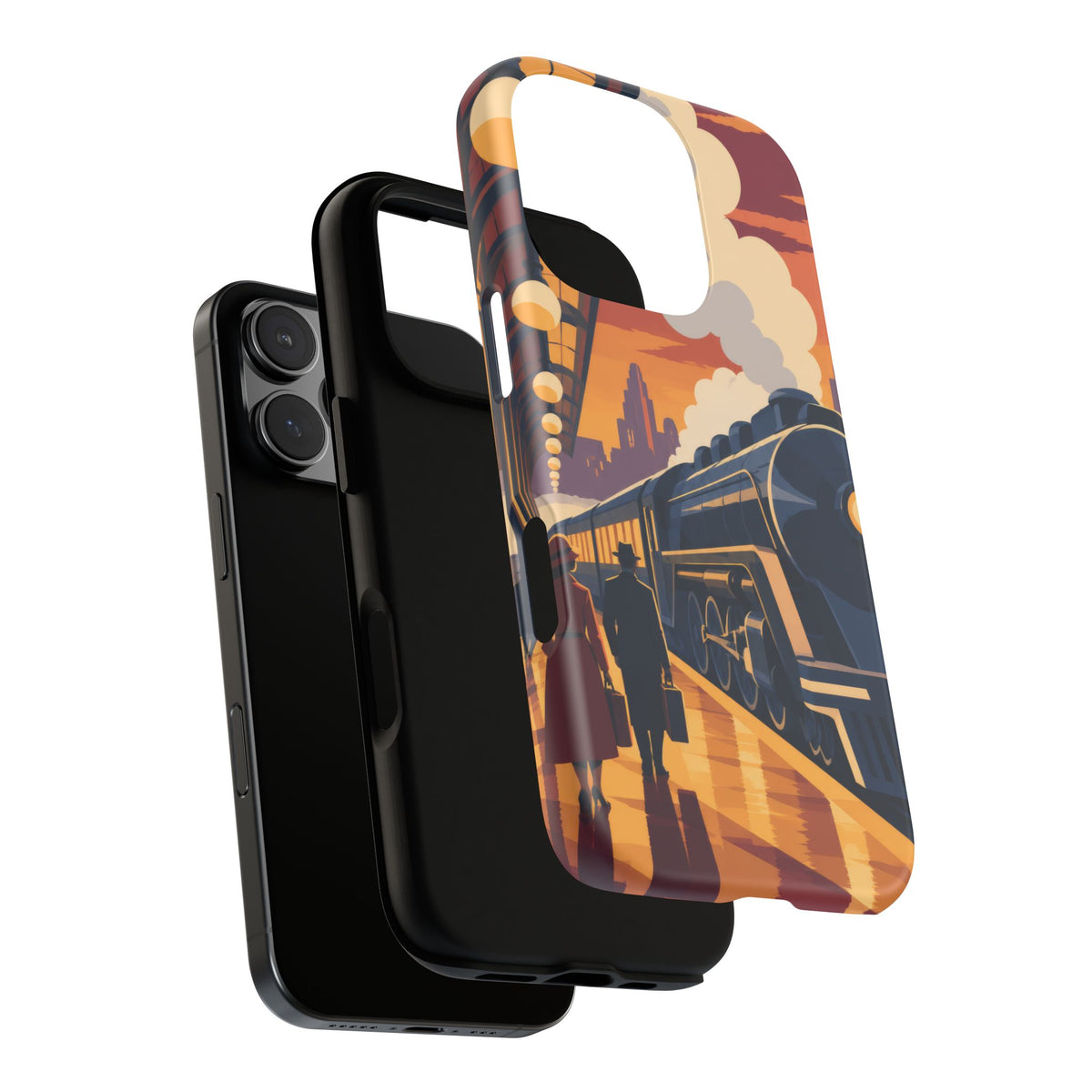 Travel by Train — Night Departure iPhone Tough Case | train travel