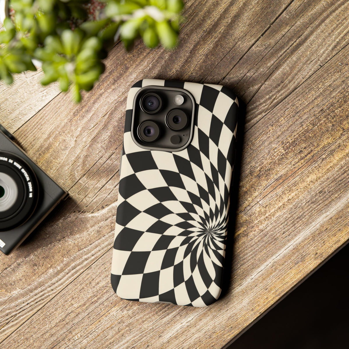 Twist Theory iPhone Tough Case | Optical Checkerboard