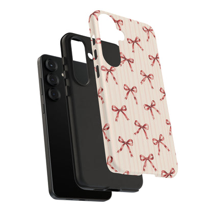 Red Bow Samsung Galaxy Tough Case | Ribbon Waltz