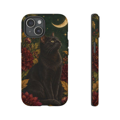 Midnight Familiar iPhone Tough Case | black cat