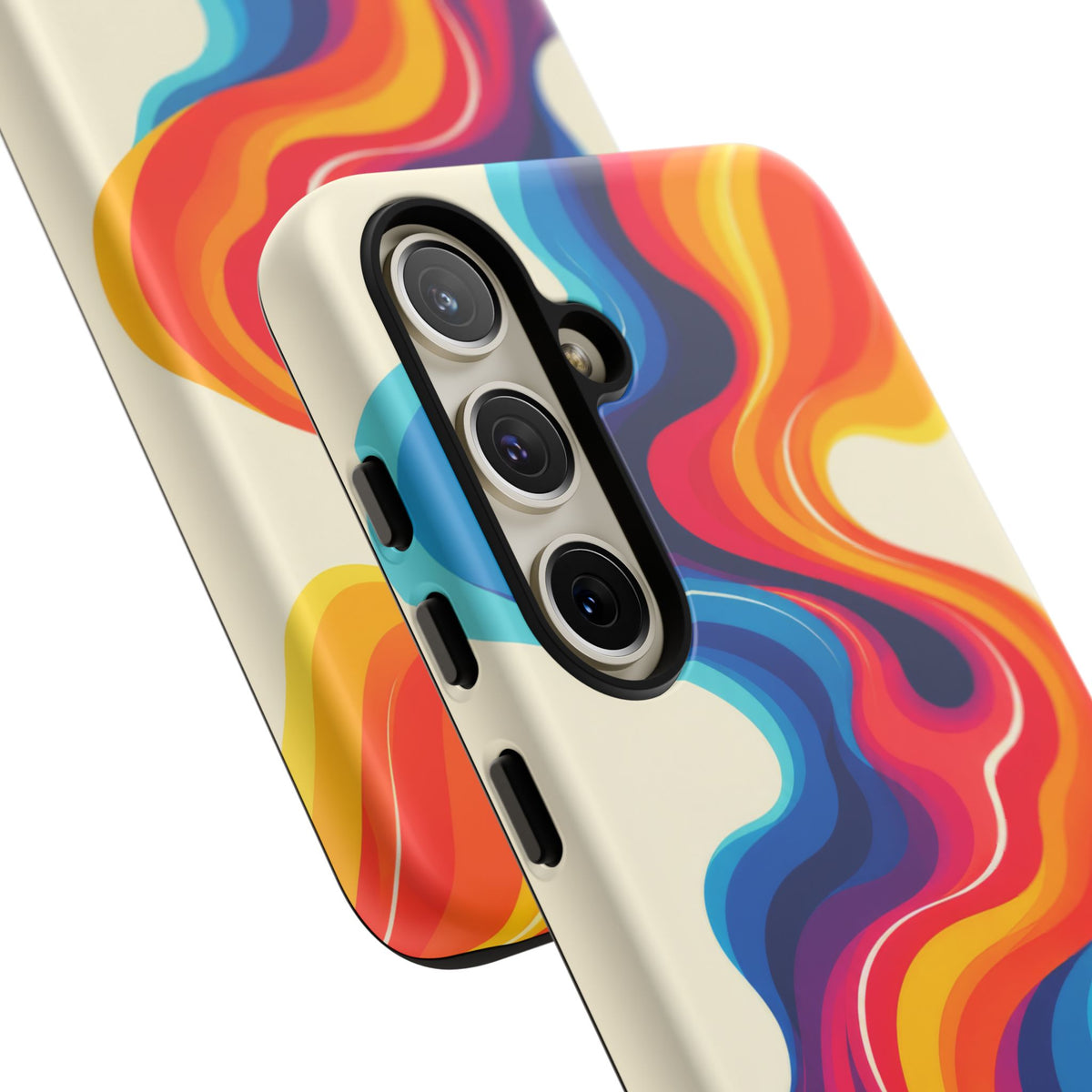 Chromatic Current Samsung Galaxy Tough Case | retro waves