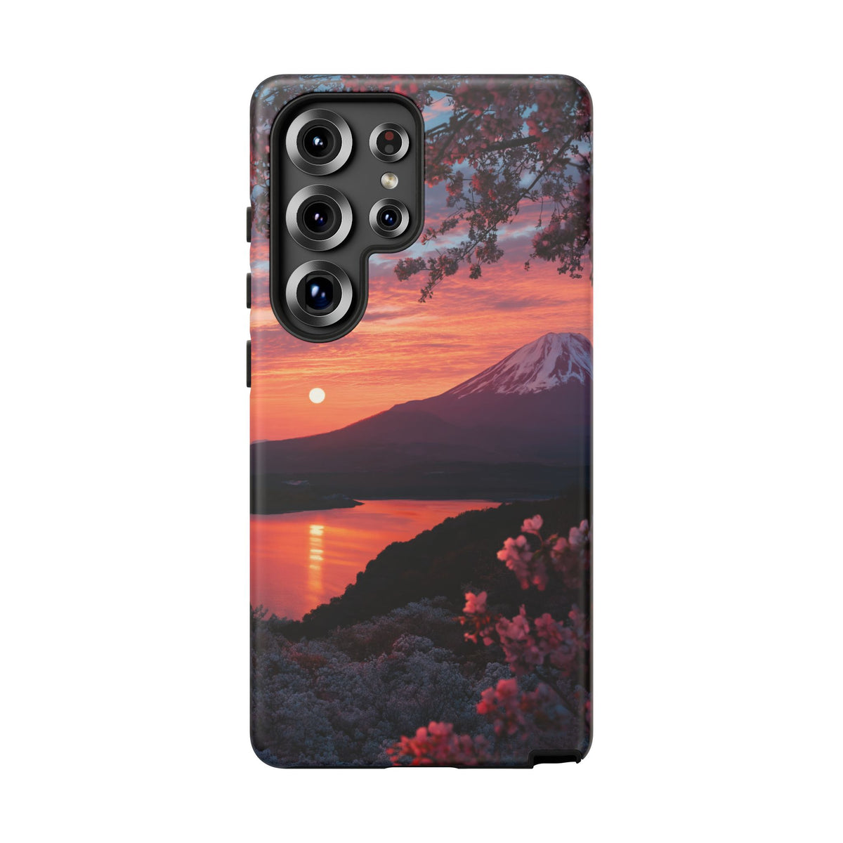 Fuji Moonlit Sakura Samsung Galaxy Tough Phone Case