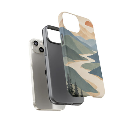 Quiet Pass iPhone Tough Case | mountain river