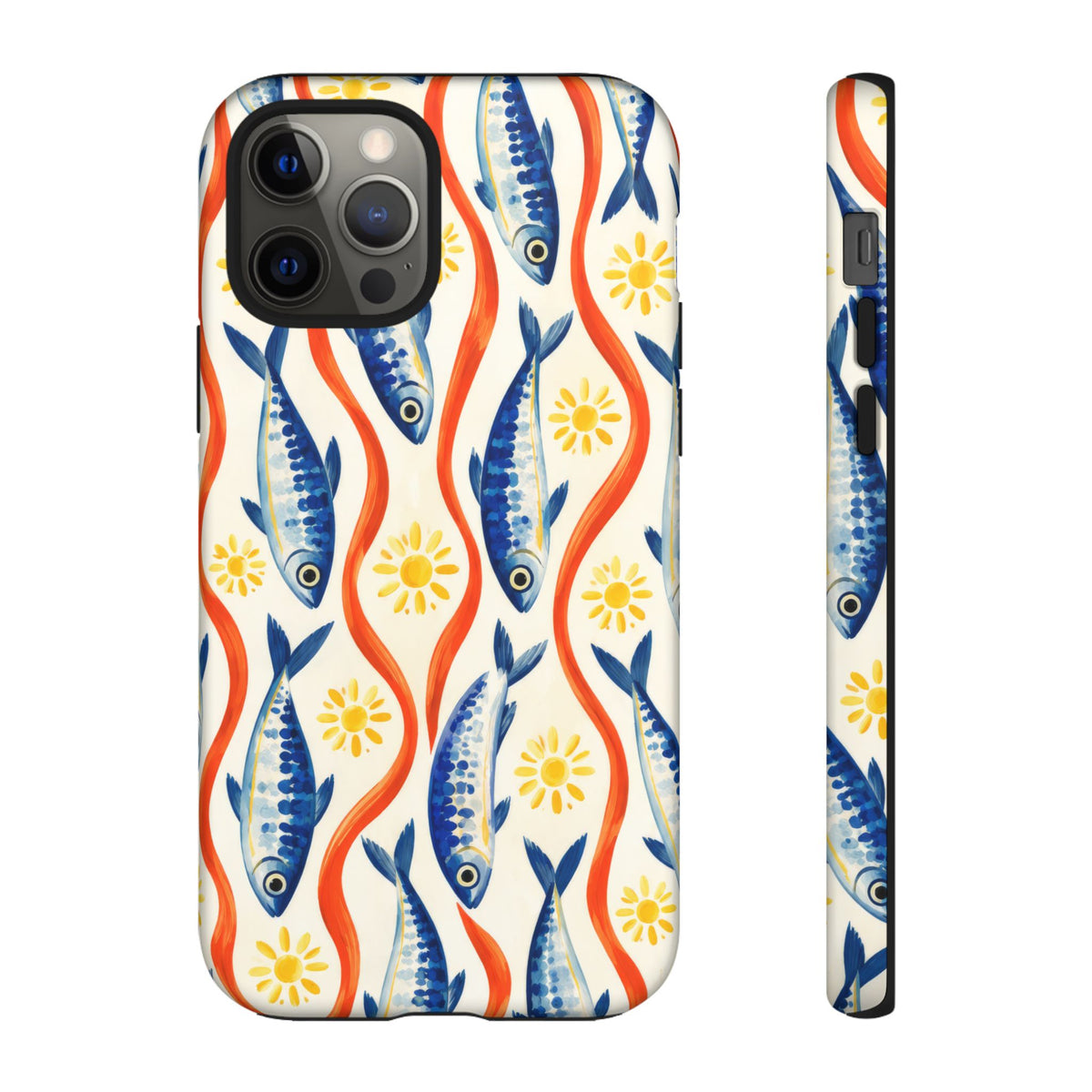 Sardine Social iPhone Tough Case | sardine print