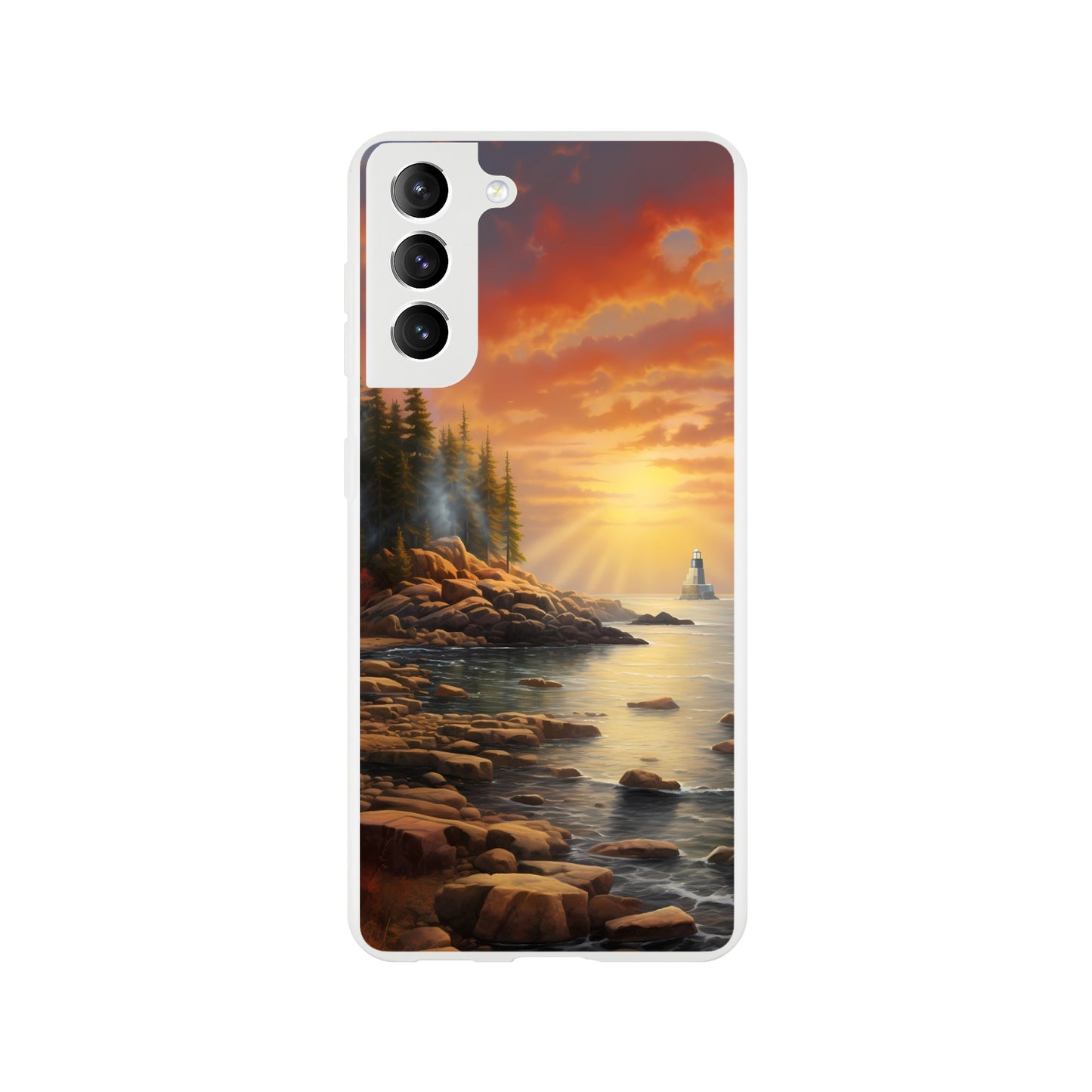 Samsung Case - Acadia Lighthouse Luminance