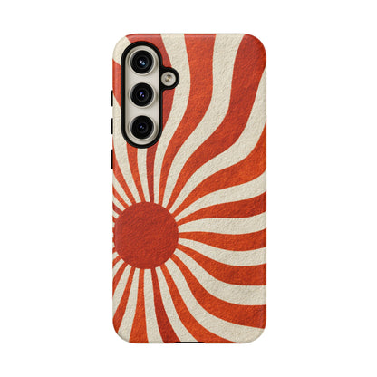 Terracotta Sunburst Samsung Galaxy Tough Phone Case