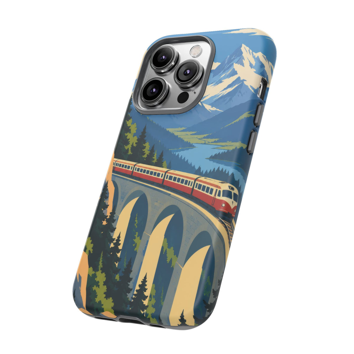 Travel by Train — Alpine Express iPhone Tough Case | train travel