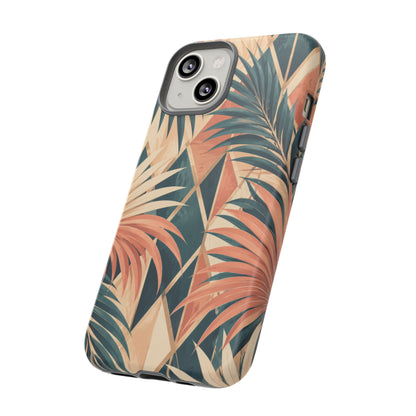 Coral Palm Pavilion iPhone Tough Case | art deco