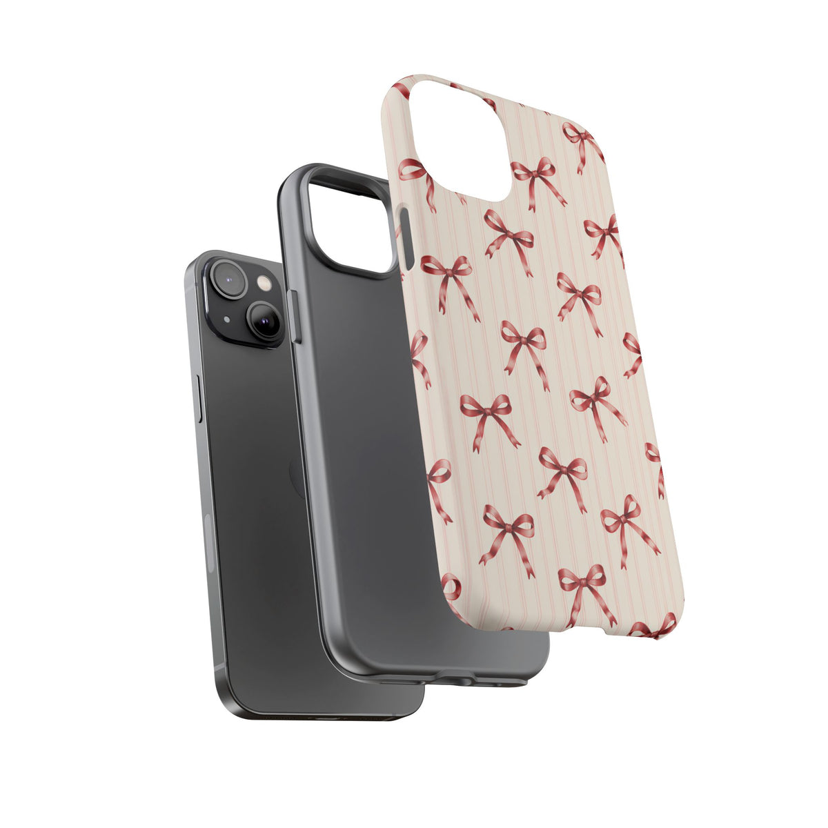 Red Bow iPhone Tough Case | Ribbon Waltz