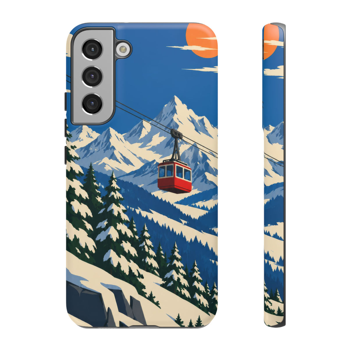 Swiss Skiing — Lift to the Sky Samsung Galaxy Tough Case