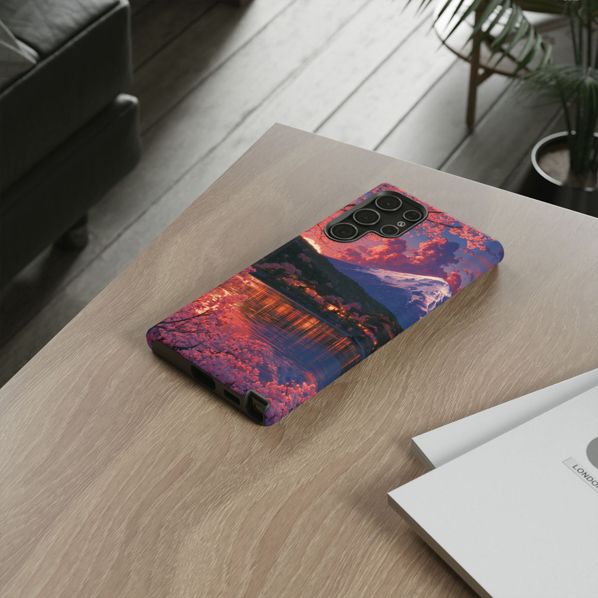 Sakura Lakeside Village Samsung Galaxy Tough Phone Case