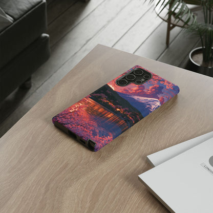 Sakura Lakeside Village Samsung Galaxy Tough Phone Case