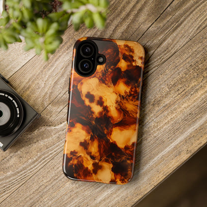 Amber Marble iPhone Tough Case | Amber Mosaic