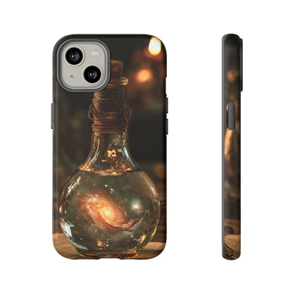 Bottled Cosmos iPhone Tough Case | Galaxy in an Antique Bottle