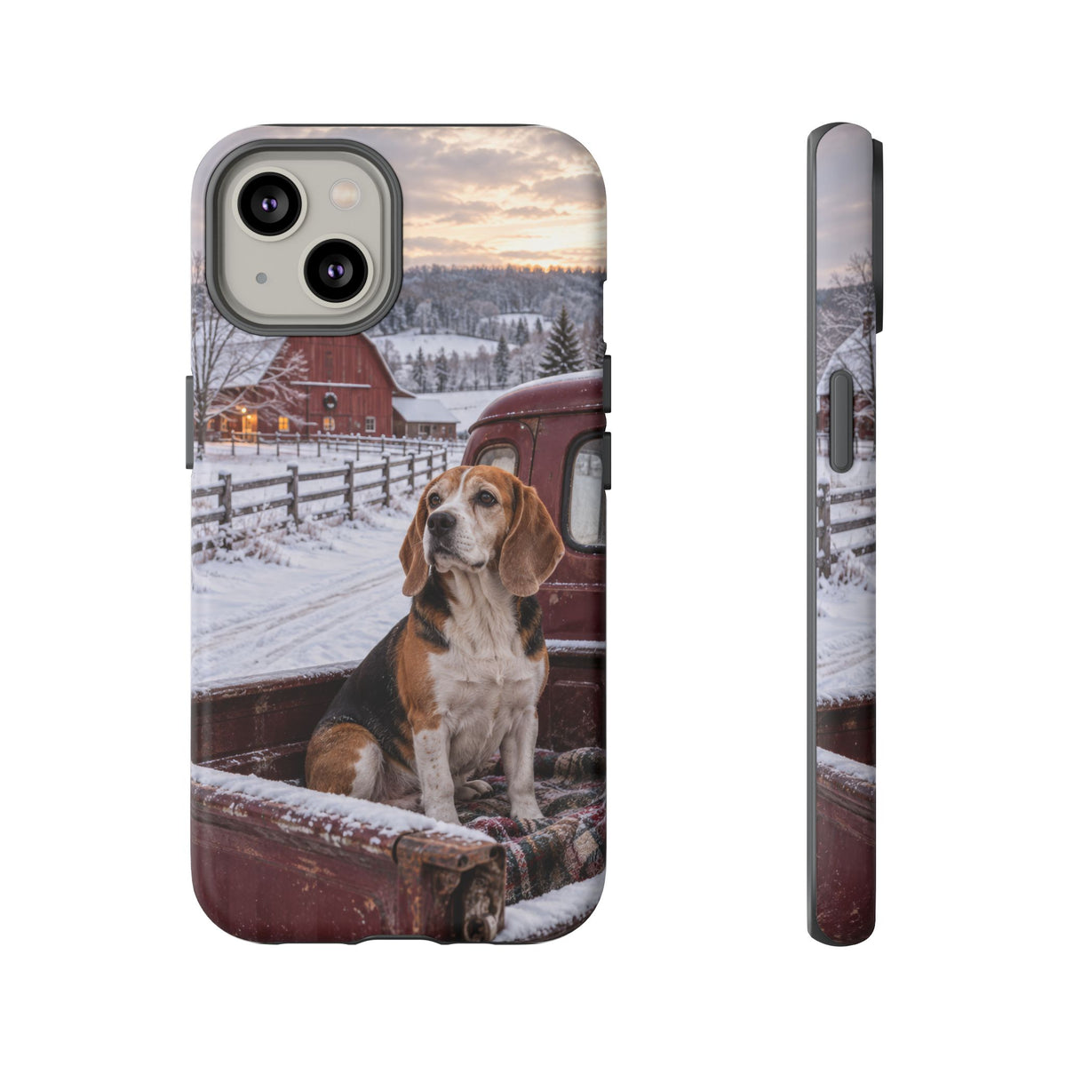 Winter Farm Watch iPhone Tough Case | beagle