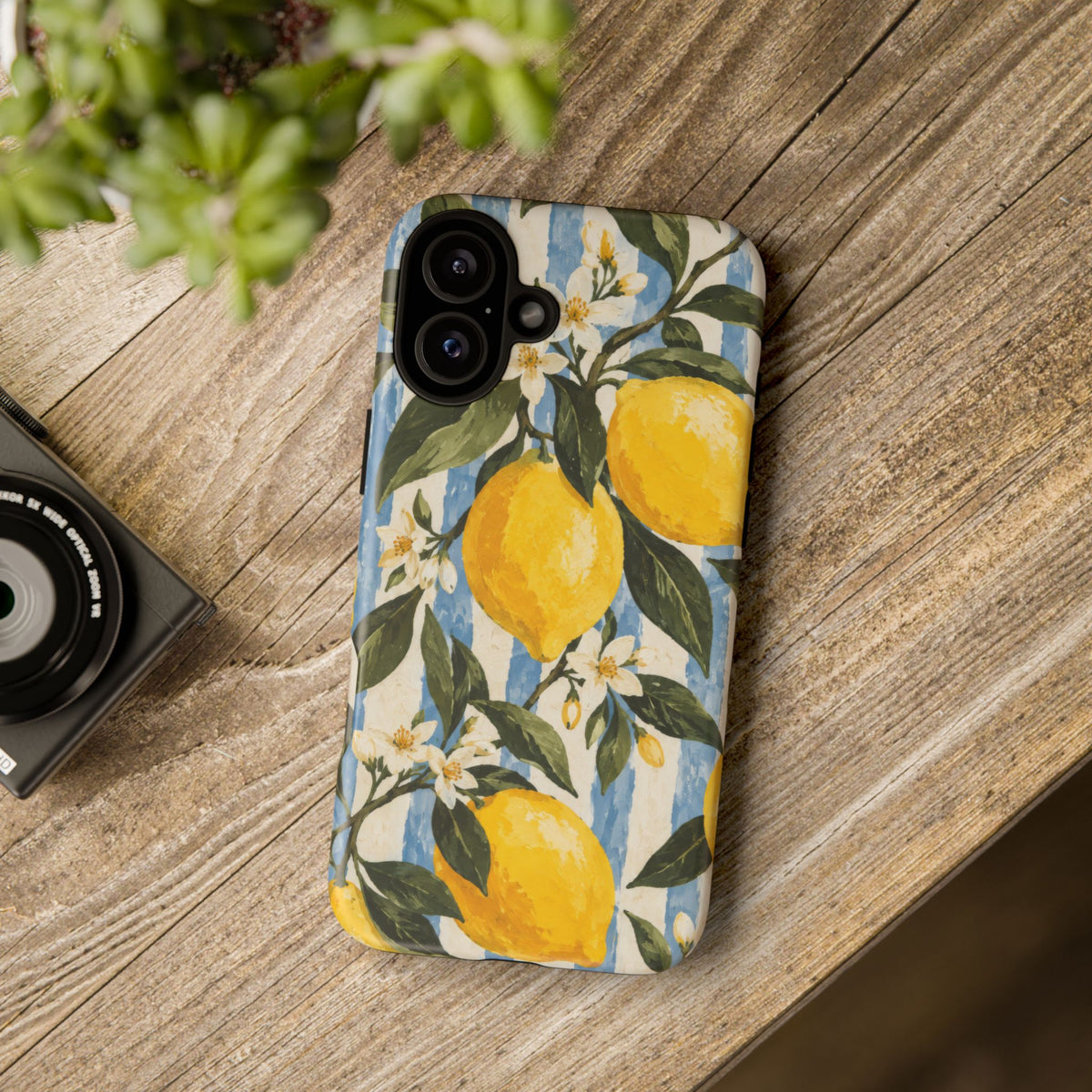 Riviera Lemons iPhone Tough Case | lemon print