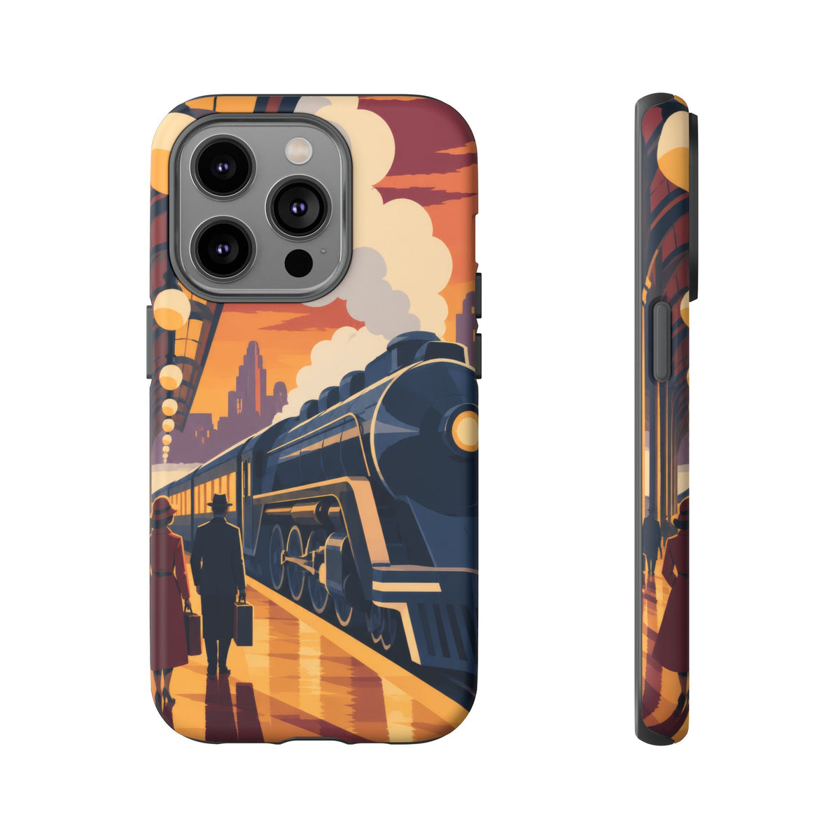 Travel by Train — Night Departure iPhone Tough Case | train travel