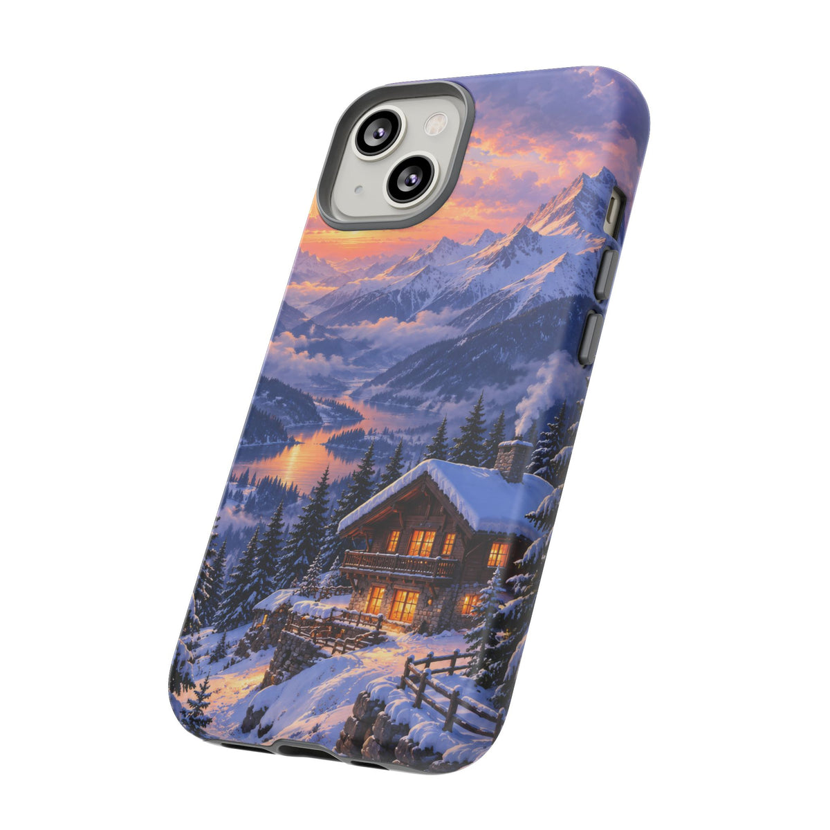 Alpine Hearth iPhone Tough Case | winter cabin