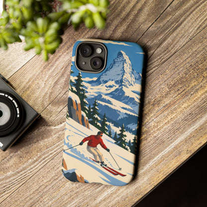 Swiss Skiing — Downhill Arc iPhone Tough Case