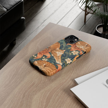 Tiger Lily Tabby iPhone Tough Case | tabby cats