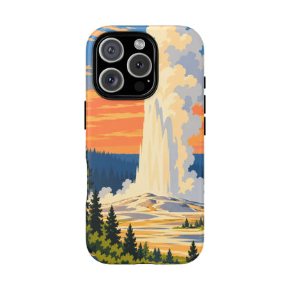 Yellowstone — Geyser Dawn iPhone Tough Case