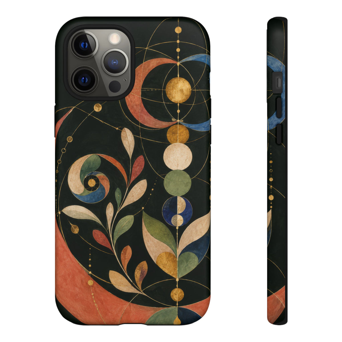 Orbital Garden iPhone Tough Case | Celestial Botanical Geometry