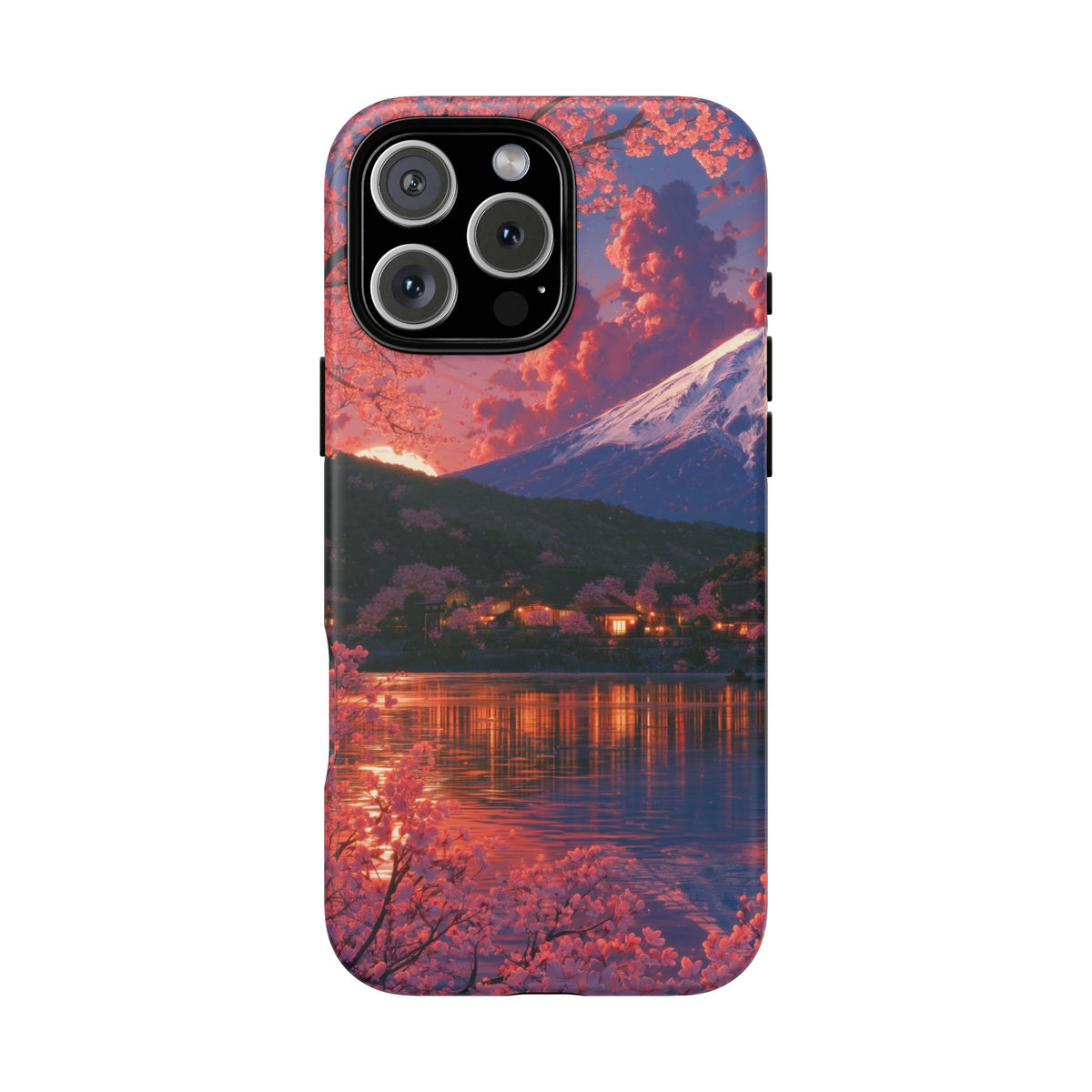 Sakura Lakeside Village iPhone Tough Phone Case